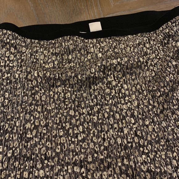 New Anthropologie Maeve Anina Shimmer Midi Skirt Size 14 stretch waist - Picture 6 of 8